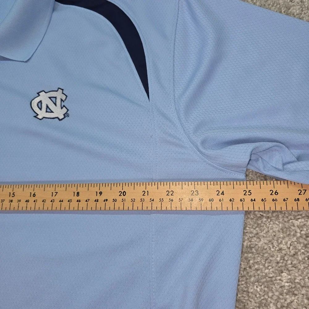 Knights Apparel UNC Tar Heels Polo Shirt Mens XL Carolina Blue North Carolina